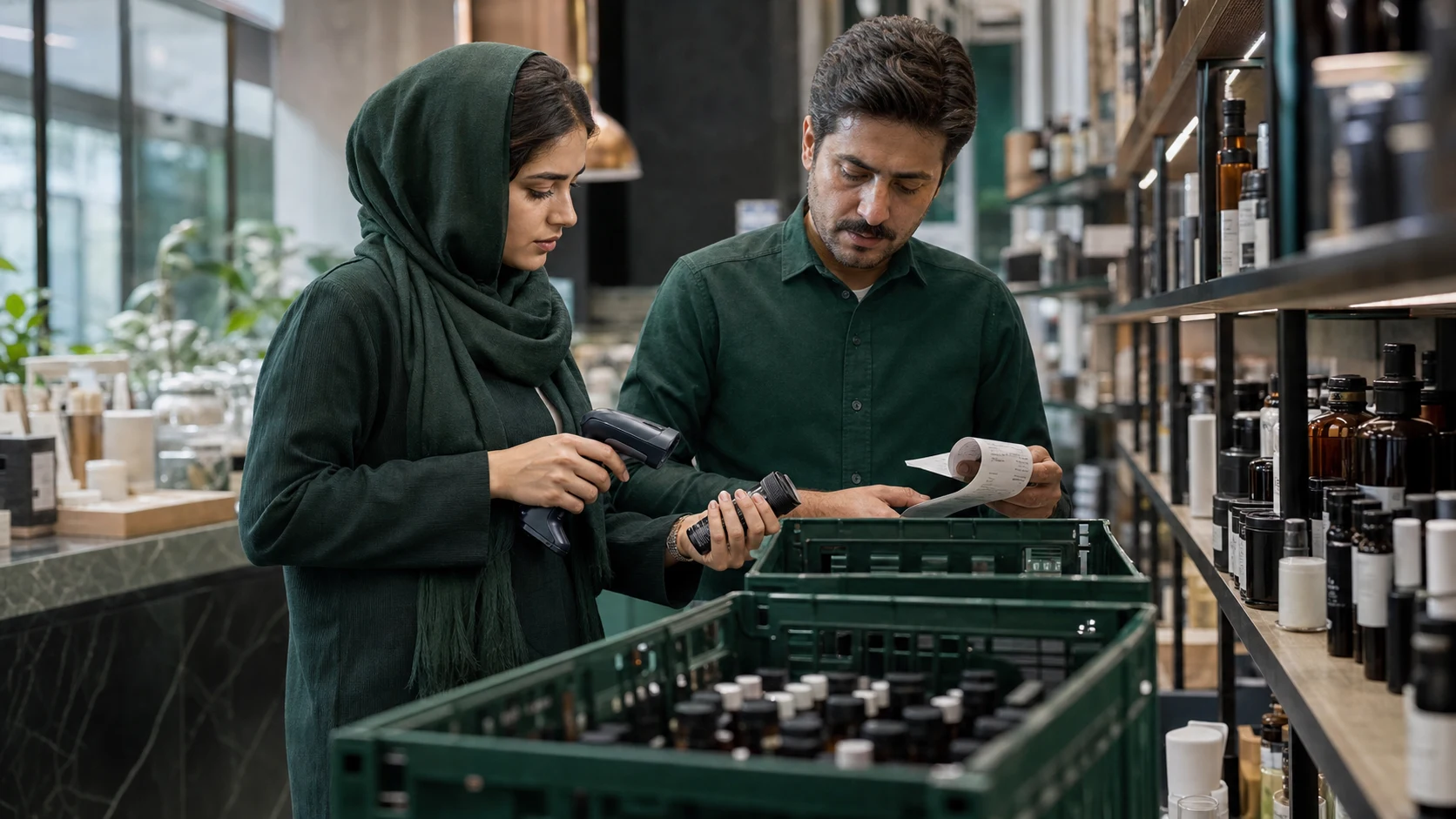 کنترل موجودی یک فروشگاه ایرانی با اسکن کالا و تطبیق رسید